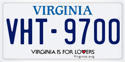 VA license plate VHT9700
