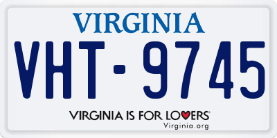 VA license plate VHT9745