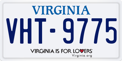 VA license plate VHT9775
