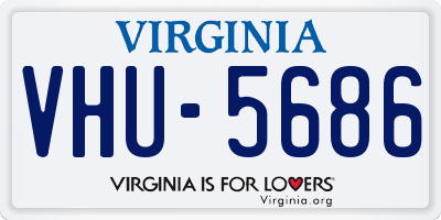 VA license plate VHU5686
