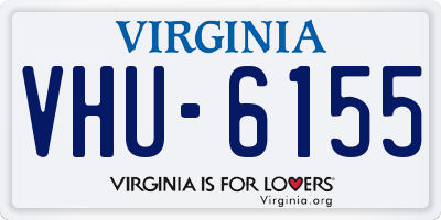 VA license plate VHU6155