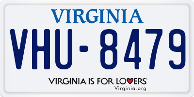 VA license plate VHU8479