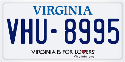 VA license plate VHU8995