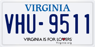 VA license plate VHU9511