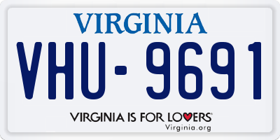 VA license plate VHU9691
