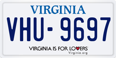 VA license plate VHU9697