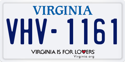 VA license plate VHV1161
