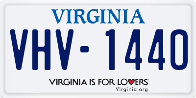VA license plate VHV1440
