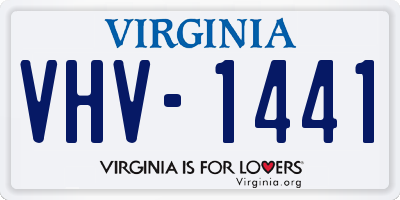 VA license plate VHV1441