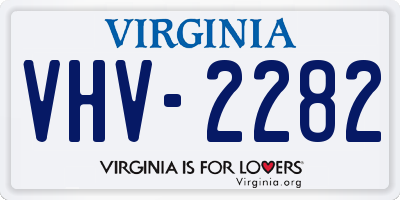 VA license plate VHV2282
