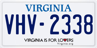 VA license plate VHV2338