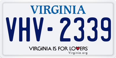 VA license plate VHV2339