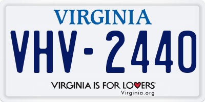 VA license plate VHV2440