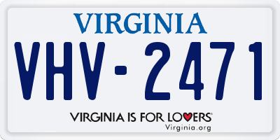 VA license plate VHV2471