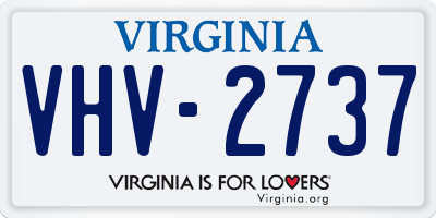 VA license plate VHV2737