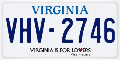 VA license plate VHV2746