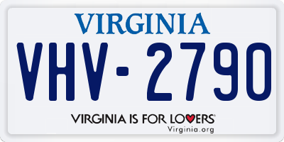 VA license plate VHV2790