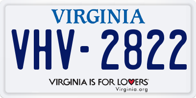 VA license plate VHV2822