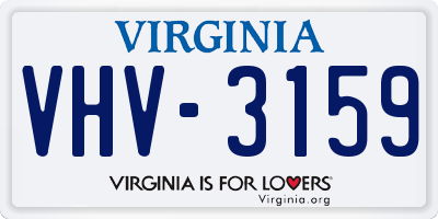 VA license plate VHV3159