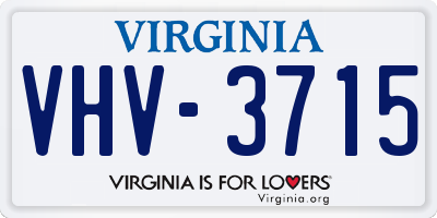 VA license plate VHV3715