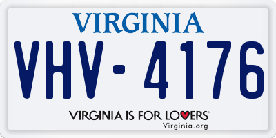 VA license plate VHV4176