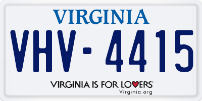 VA license plate VHV4415