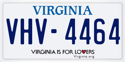 VA license plate VHV4464