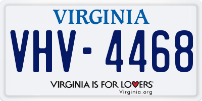 VA license plate VHV4468