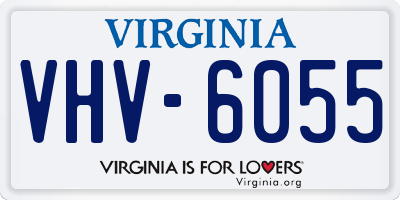 VA license plate VHV6055