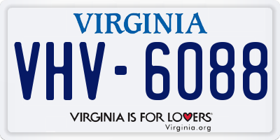 VA license plate VHV6088
