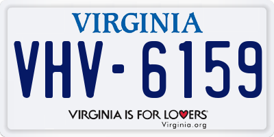 VA license plate VHV6159