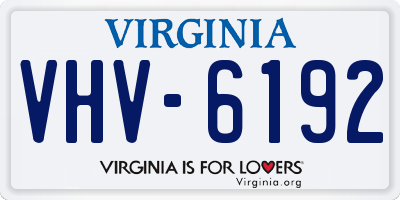 VA license plate VHV6192