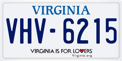 VA license plate VHV6215