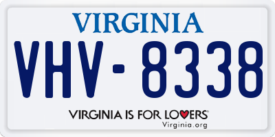 VA license plate VHV8338