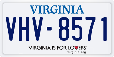 VA license plate VHV8571