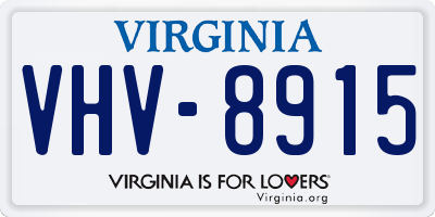 VA license plate VHV8915