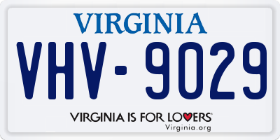 VA license plate VHV9029