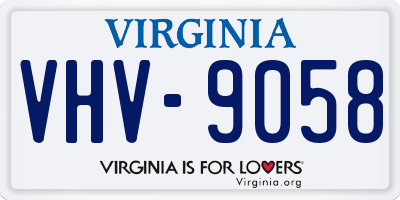 VA license plate VHV9058
