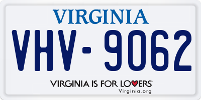 VA license plate VHV9062