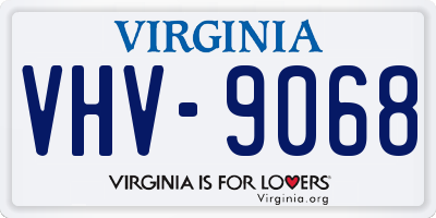 VA license plate VHV9068