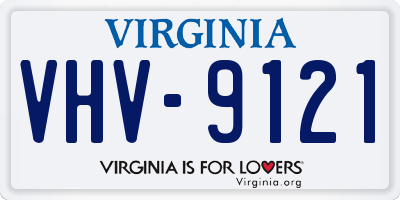 VA license plate VHV9121