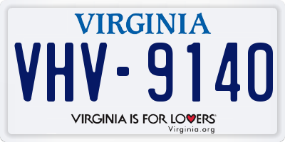 VA license plate VHV9140