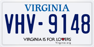 VA license plate VHV9148