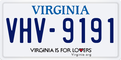 VA license plate VHV9191