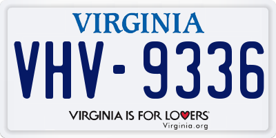 VA license plate VHV9336