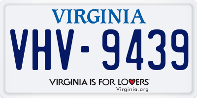 VA license plate VHV9439