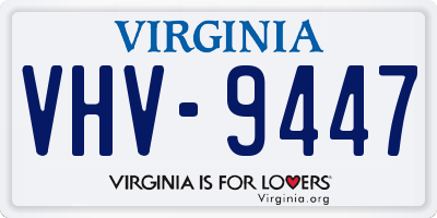 VA license plate VHV9447