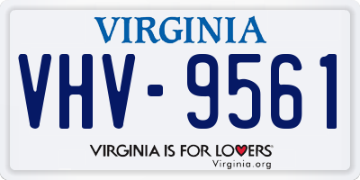 VA license plate VHV9561