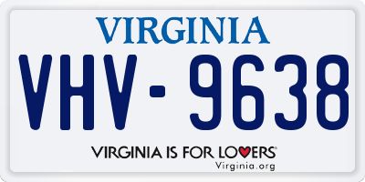 VA license plate VHV9638