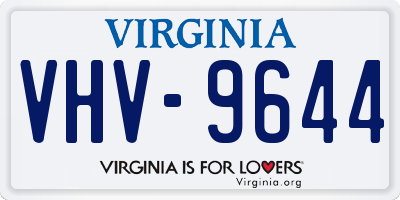 VA license plate VHV9644